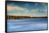 Gibson County Lake in Fall-Jai Johnson-Framed Stretched Canvas