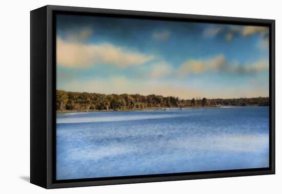 Gibson County Lake in Fall-Jai Johnson-Framed Stretched Canvas