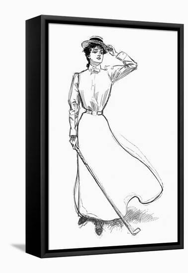 Gibson Girl, 1899-Charles Dana Gibson-Framed Stretched Canvas