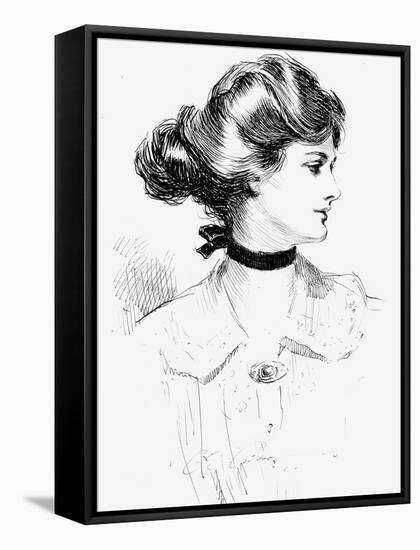 Gibson Girl, 1905-Charles Dana Gibson-Framed Stretched Canvas