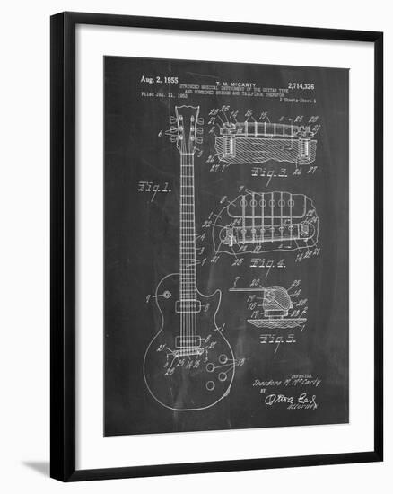 Gibson Les Paul Guitar Patent-Cole Borders-Framed Art Print