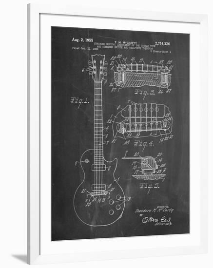 Gibson Les Paul Guitar Patent-Cole Borders-Framed Art Print