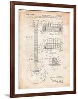 Gibson Les Paul Guitar Patent-Cole Borders-Framed Art Print