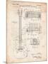Gibson Les Paul Guitar Patent-Cole Borders-Mounted Art Print