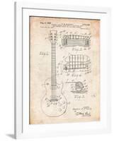 Gibson Les Paul Guitar Patent-Cole Borders-Framed Art Print