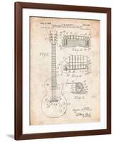 Gibson Les Paul Guitar Patent-Cole Borders-Framed Art Print