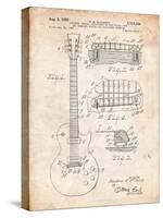 Gibson Les Paul Guitar Patent-Cole Borders-Stretched Canvas