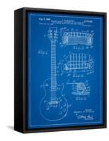 Gibson Les Paul Guitar Patent-Cole Borders-Framed Stretched Canvas