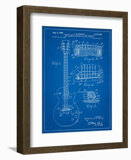 Gibson Les Paul Guitar Patent-Cole Borders-Framed Art Print