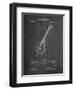 Gibson Mandolin Bridge Patent-Cole Borders-Framed Art Print