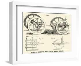 Gibson's Improved Self-Acting Wagon Brake-null-Framed Art Print