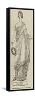 Gibson's Statue of the Queen, in the Royal Academy Exhibition-null-Framed Stretched Canvas