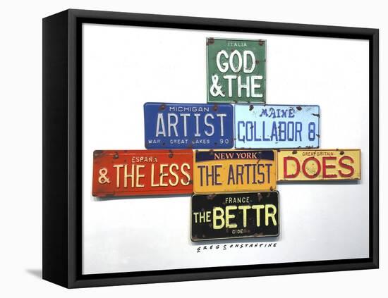 Gide God And Artist-Gregory Constantine-Framed Stretched Canvas