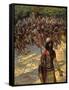 'Gideon asks for bread for men of Succoth' - Bible-James Jacques Joseph Tissot-Framed Stretched Canvas