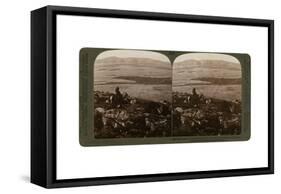 Gideon's Battlefield and the Hill of Moreh, North from Jezreel, Palestine, 1900-Underwood & Underwood-Framed Stretched Canvas