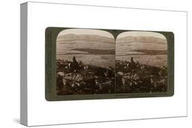 Gideon's Battlefield and the Hill of Moreh, North from Jezreel, Palestine, 1900-Underwood & Underwood-Stretched Canvas