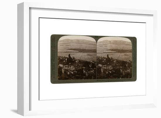 Gideon's Battlefield and the Hill of Moreh, North from Jezreel, Palestine, 1900-Underwood & Underwood-Framed Giclee Print