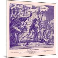 Gideon's victory against the Midianites, Judges-Julius Schnorr von Carolsfeld-Mounted Giclee Print