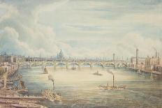 From Hungerford Pier, 1837-Gideon Yates-Stretched Canvas