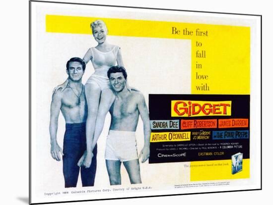 Gidget, Cliff Robertson, Sandra Dee, James Darren, 1959-null-Mounted Photo