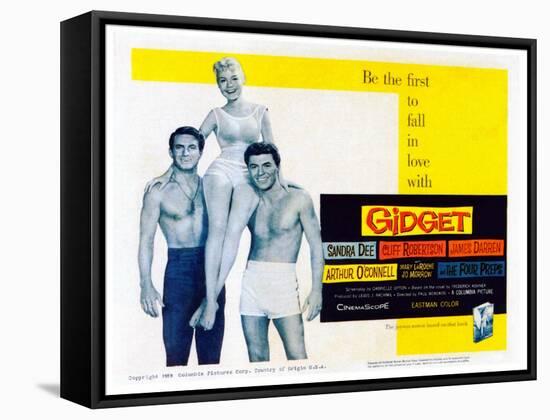 Gidget, Cliff Robertson, Sandra Dee, James Darren, 1959-null-Framed Stretched Canvas