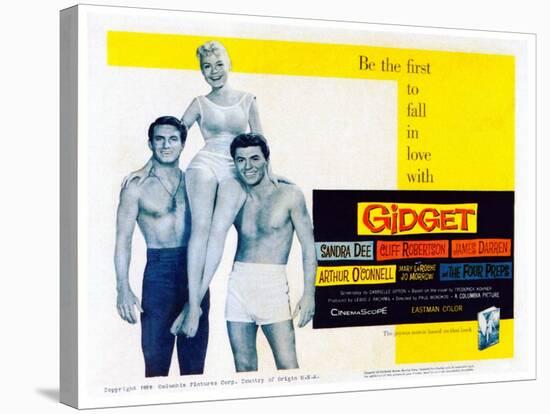 Gidget, Cliff Robertson, Sandra Dee, James Darren, 1959-null-Stretched Canvas