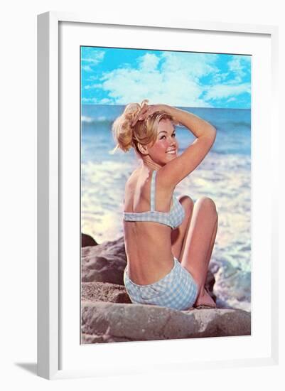 Gidget in Two-Piece-null-Framed Art Print