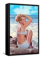 Gidget in Two-Piece-null-Framed Stretched Canvas