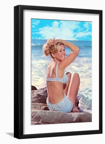 Gidget in Two-Piece-null-Framed Art Print