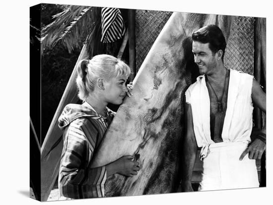Gidget, Sandra Dee, Cliff Robertson, 1959-null-Stretched Canvas