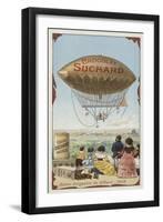 Giffard's Dirigible Airship, 1852-null-Framed Giclee Print