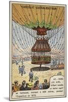 Giffard's Tethered Balloon at the Exposition Universelle, Paris, 1878-null-Mounted Giclee Print