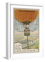 Giffard's Tethered Balloon at the International Exposition, Paris, 1867-null-Framed Giclee Print