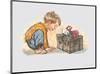 Gift - Alfie Illustrated Print-Shirley Hughes-Mounted Art Print