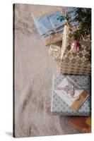 Gift Boxes Placed under Christmas Tree, Munich, Bavaria, Germany-Dario Secen-Stretched Canvas
