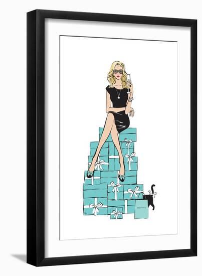 Gift Girl III-Martina Pavlova-Framed Art Print