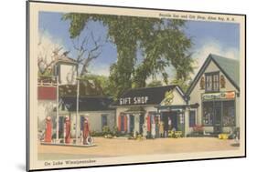Gift Shop, Alton Bay, New Hampshire-null-Mounted Art Print