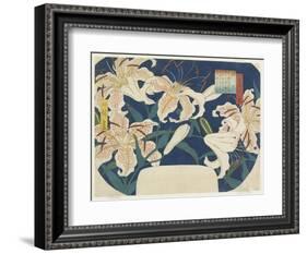 Gift: Spotted Lilies, C. 1844-Utagawa Hiroshige-Framed Giclee Print