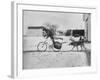 Gifted Grade School Pupil Barry Wichman Taking a Job as a Newspaper Boy-Grey Villet-Framed Photographic Print