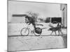 Gifted Grade School Pupil Barry Wichman Taking a Job as a Newspaper Boy-Grey Villet-Mounted Photographic Print