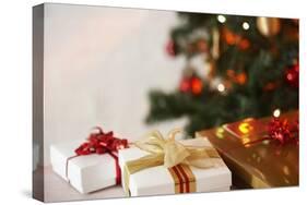 Gifts under a Christmas Tree-Klaus Tiedge-Stretched Canvas