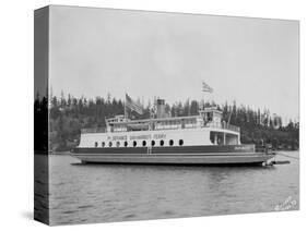 Gig Harbor Ferry "Defiance" (April 1, 1927)-Marvin Boland-Stretched Canvas