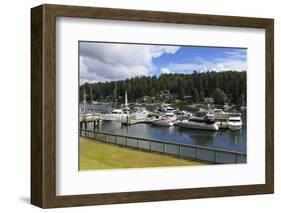 Gig Harbor Marina, Tacoma, Washington State, United States of America, North America-Richard Cummins-Framed Photographic Print