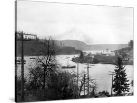 Gig Harbor & Mt. Tacoma, Dec. 26, 1926-Marvin Boland-Stretched Canvas