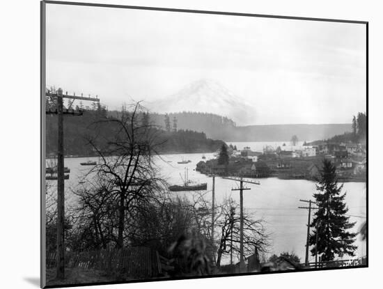 Gig Harbor & Mt. Tacoma, Dec. 26, 1926-Marvin Boland-Mounted Giclee Print