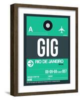 GIG Rio De Janeiro Luggage Tag 1-NaxArt-Framed Art Print