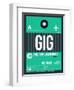 GIG Rio De Janeiro Luggage Tag 1-NaxArt-Framed Art Print