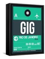 GIG Rio De Janeiro Luggage Tag 1-NaxArt-Framed Stretched Canvas