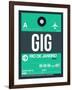 GIG Rio De Janeiro Luggage Tag 1-NaxArt-Framed Art Print