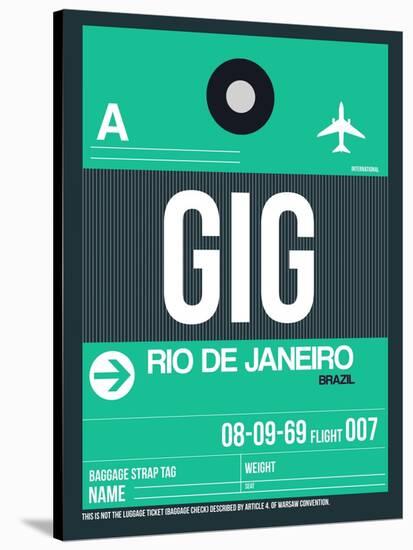 GIG Rio De Janeiro Luggage Tag 1-NaxArt-Stretched Canvas